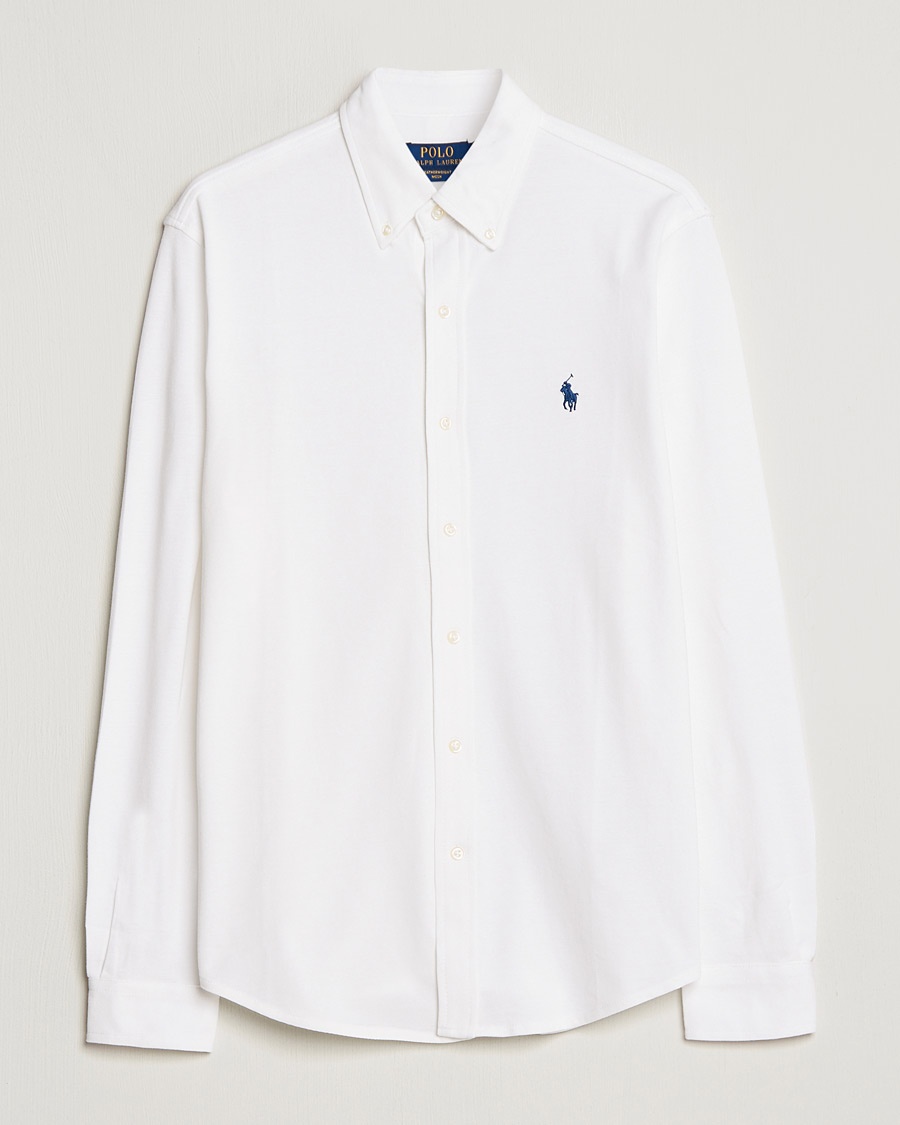Polo Ralph Lauren Featherweight Mesh Shirt White – Blanc
