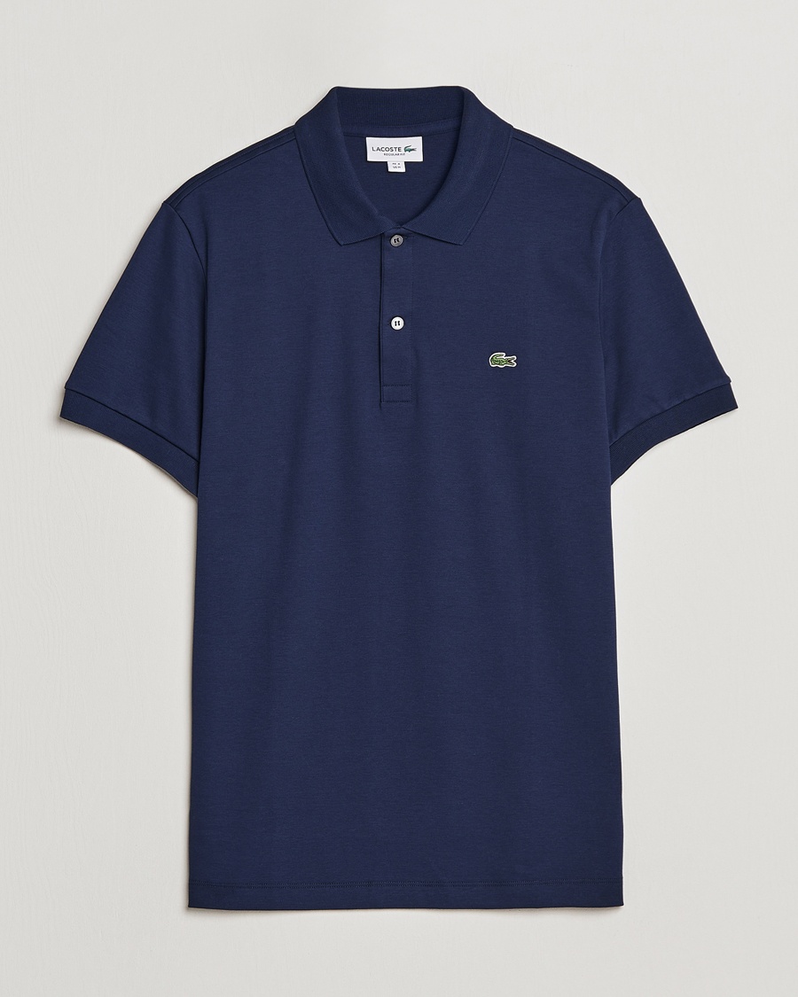 Lacoste Pima Interlock Piké Navy – Bleu