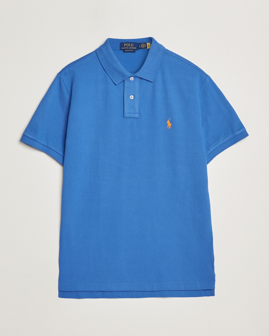 Polo Ralph Lauren Custom Slim Fit Polo New Iris Blue – Bleu