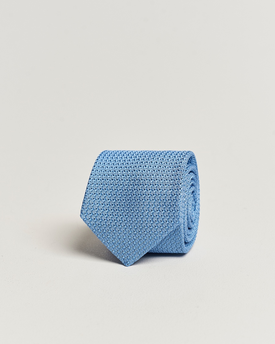 Amanda Christensen Silk Grenadine 8 cm Tie Sky Blue – Bleu