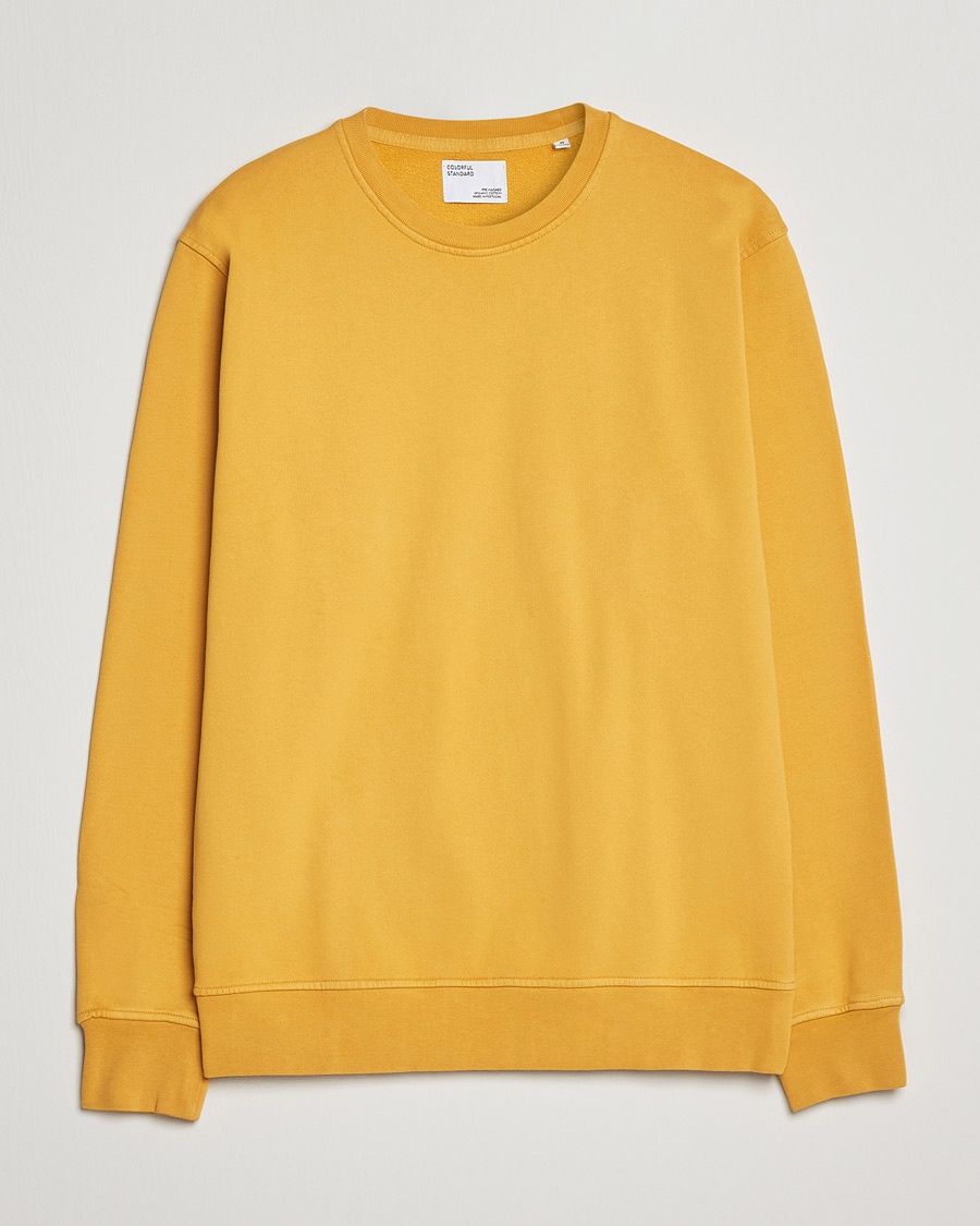 Colorful Standard Classic Organic Crew Neck Sweat Burned Yellow – Jaune