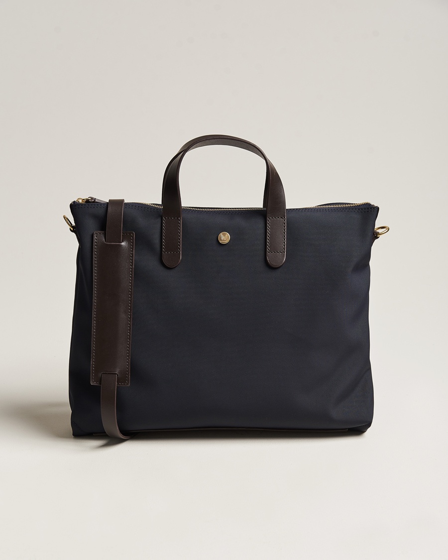 Mismo MismoM/S Canvas Slim BriefNavy/Dark Brown – Bleu