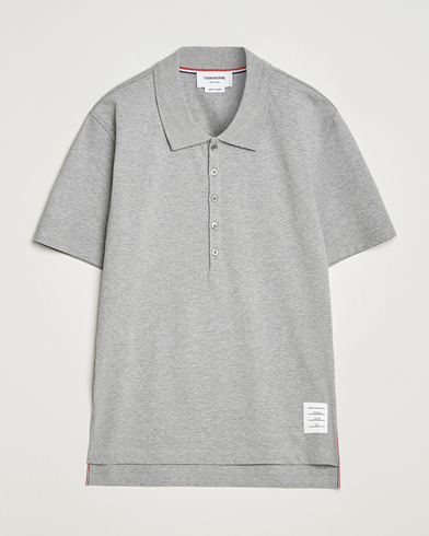 Thom Browne Relaxed Fit Polo Light Grey – Gris