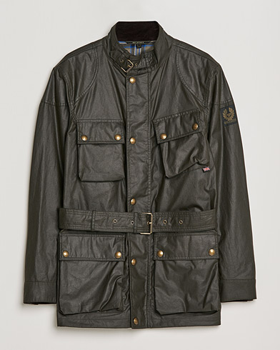Homme |  | Belstaff | Trialmaster Waxed Jacket Faded Olive
