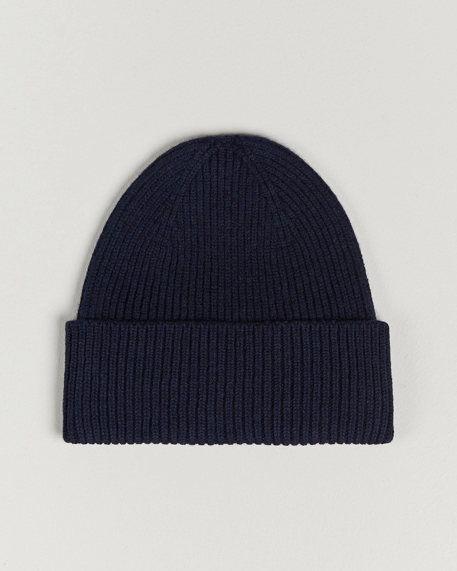 Colorful Standard Merino Wool Beanie Navy Blue – Bleu
