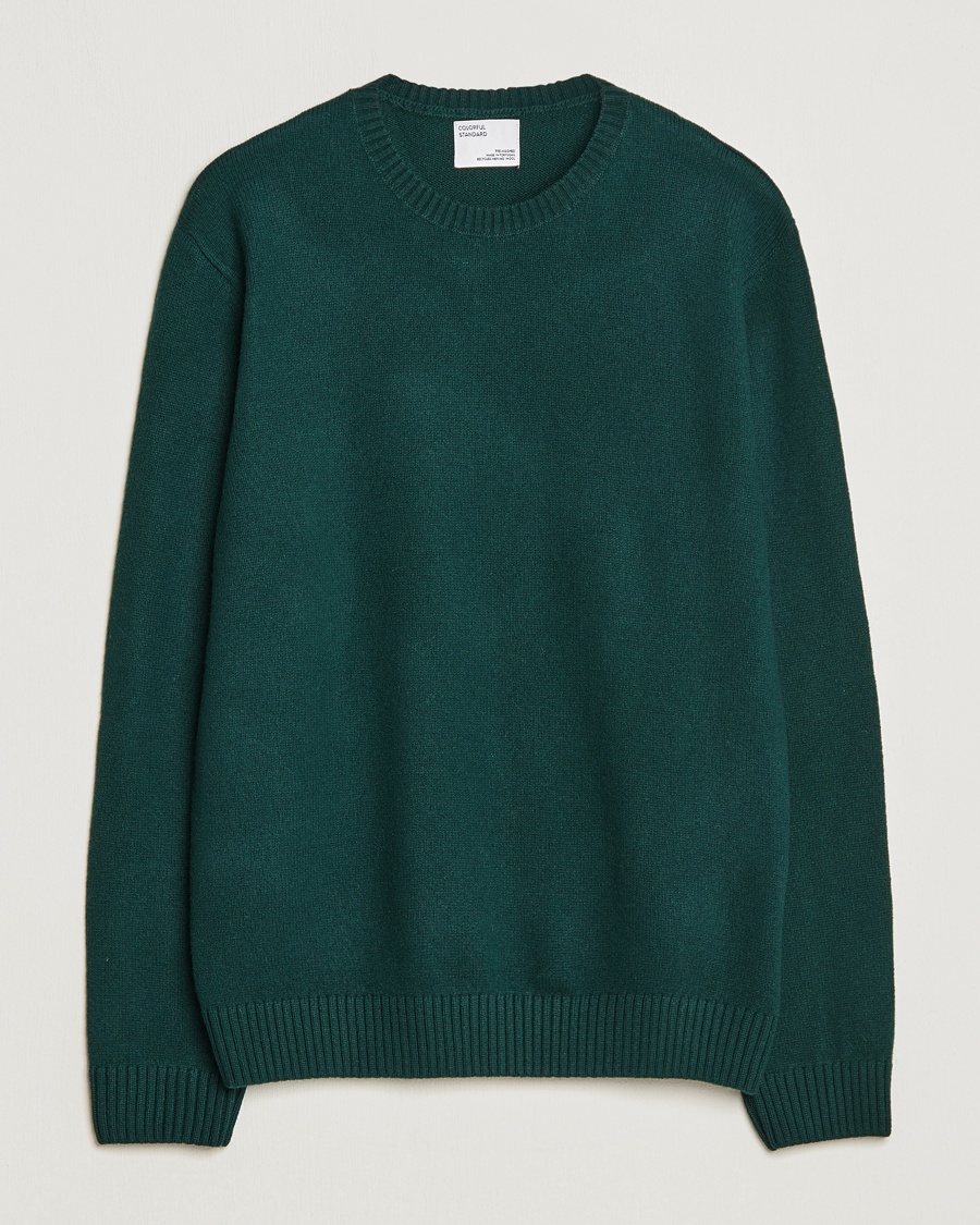 Colorful Standard Classic Merino Wool Crew Neck Emerald Green – Vert