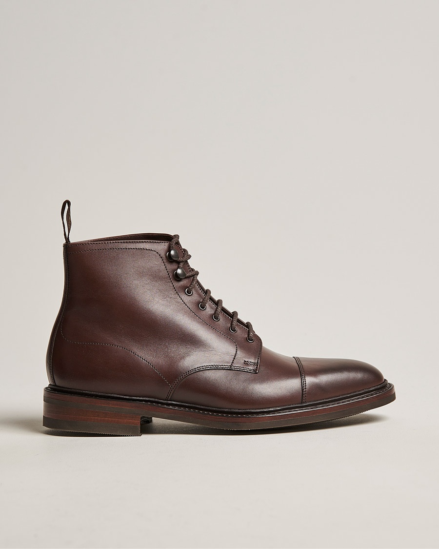 Loake 1880 Roehampton Boot Dk Brown Burnished Calf – Marron