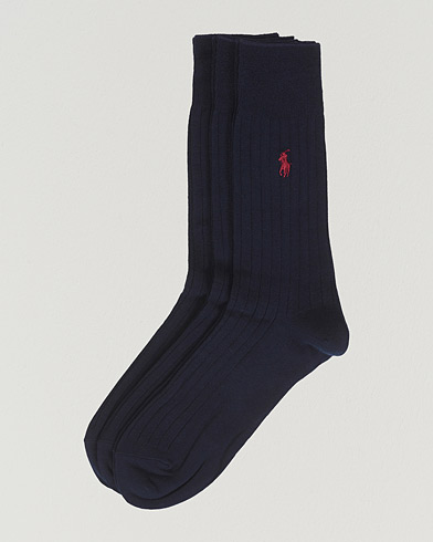 Homme | Polo Ralph Lauren | Polo Ralph Lauren | 3-Pack Egyptian Cotton Socks Navy