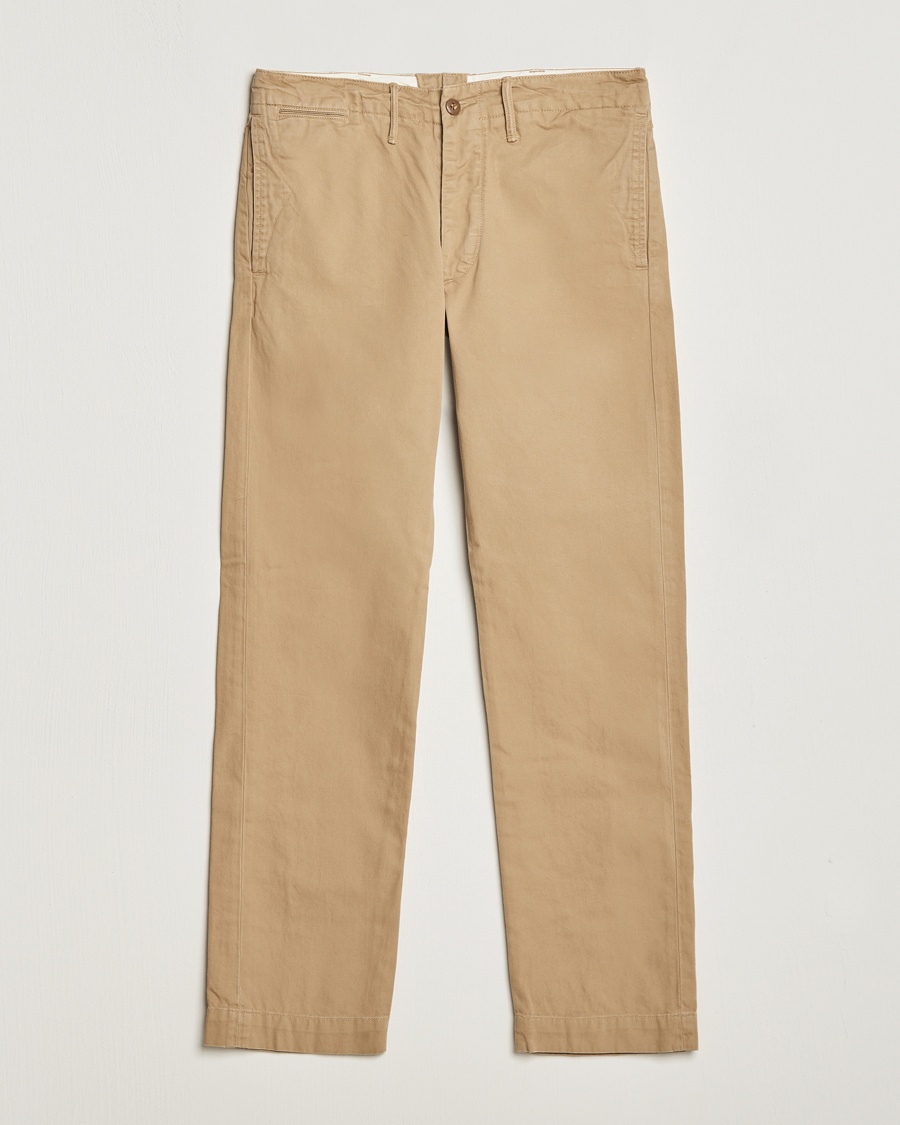 RRL Officers Flat Pant New Military Khaki – Beige