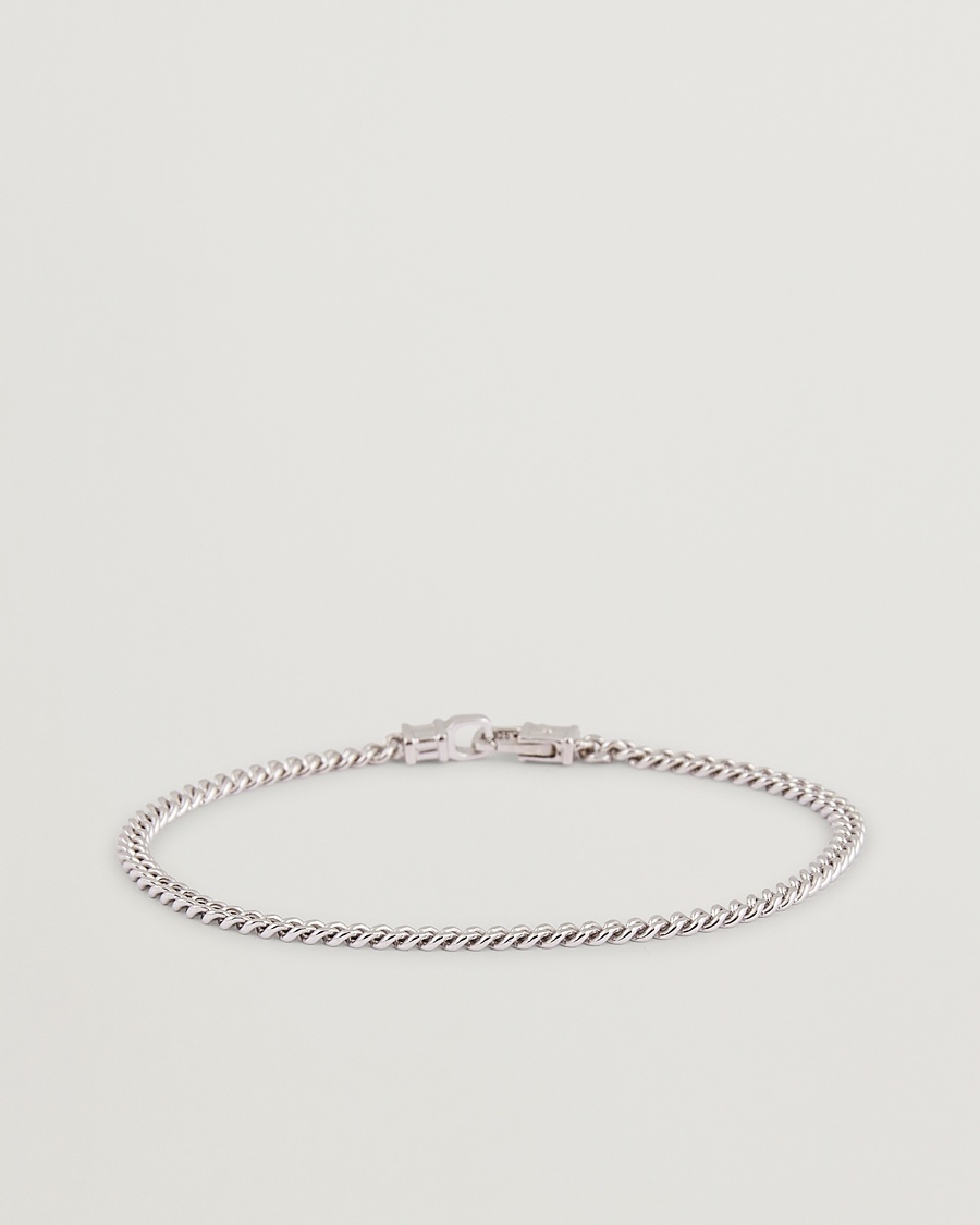 Tom Wood Curb Bracelet M Silver – Argent
