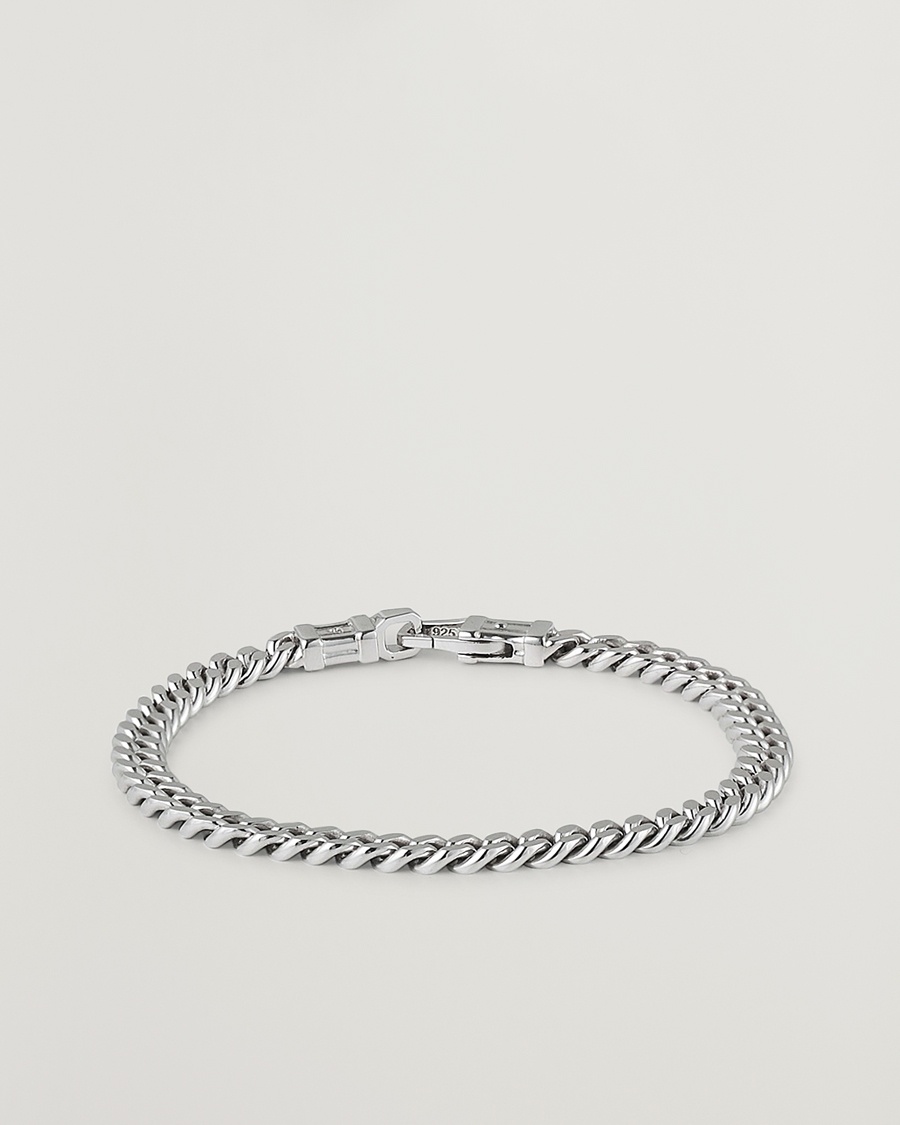 Tom Wood Curb Bracelet L Silver – Argent