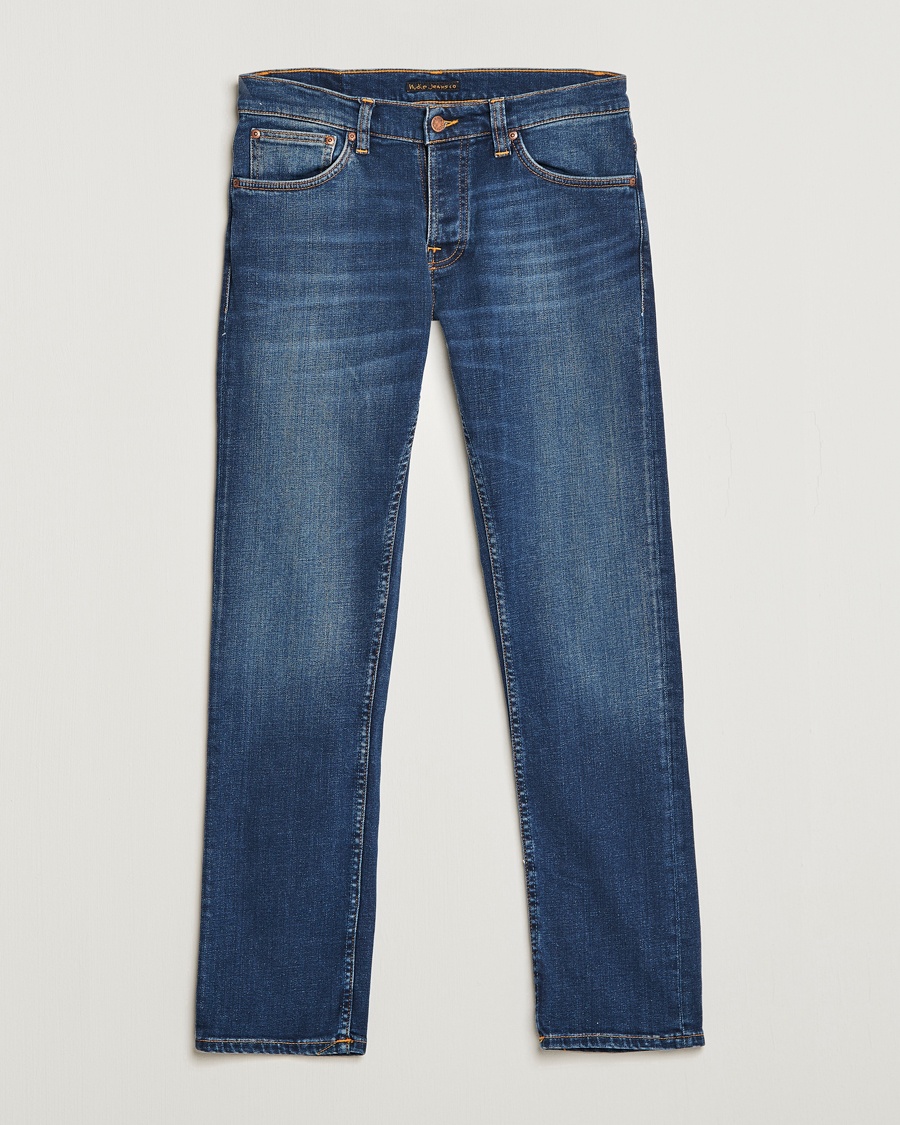 Nudie Jeans Grim Tim Jeans Indigo Myth – Bleu