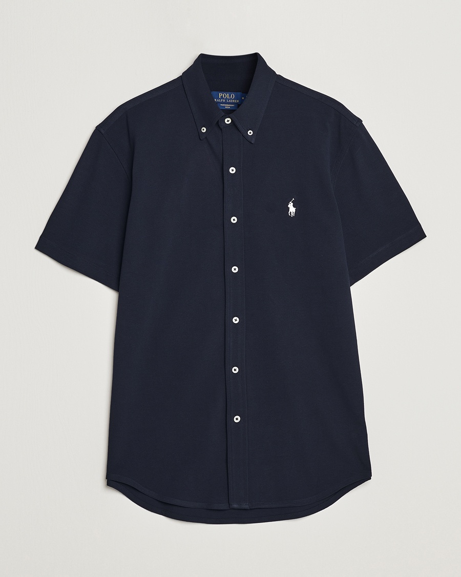 Polo Ralph Lauren Featherweight Mesh Short Sleeve Shirt Aviator Navy – Bleu