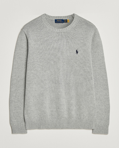 Polo Ralph Lauren Cotton Crew Neck Sweater Andover Heather – Gris