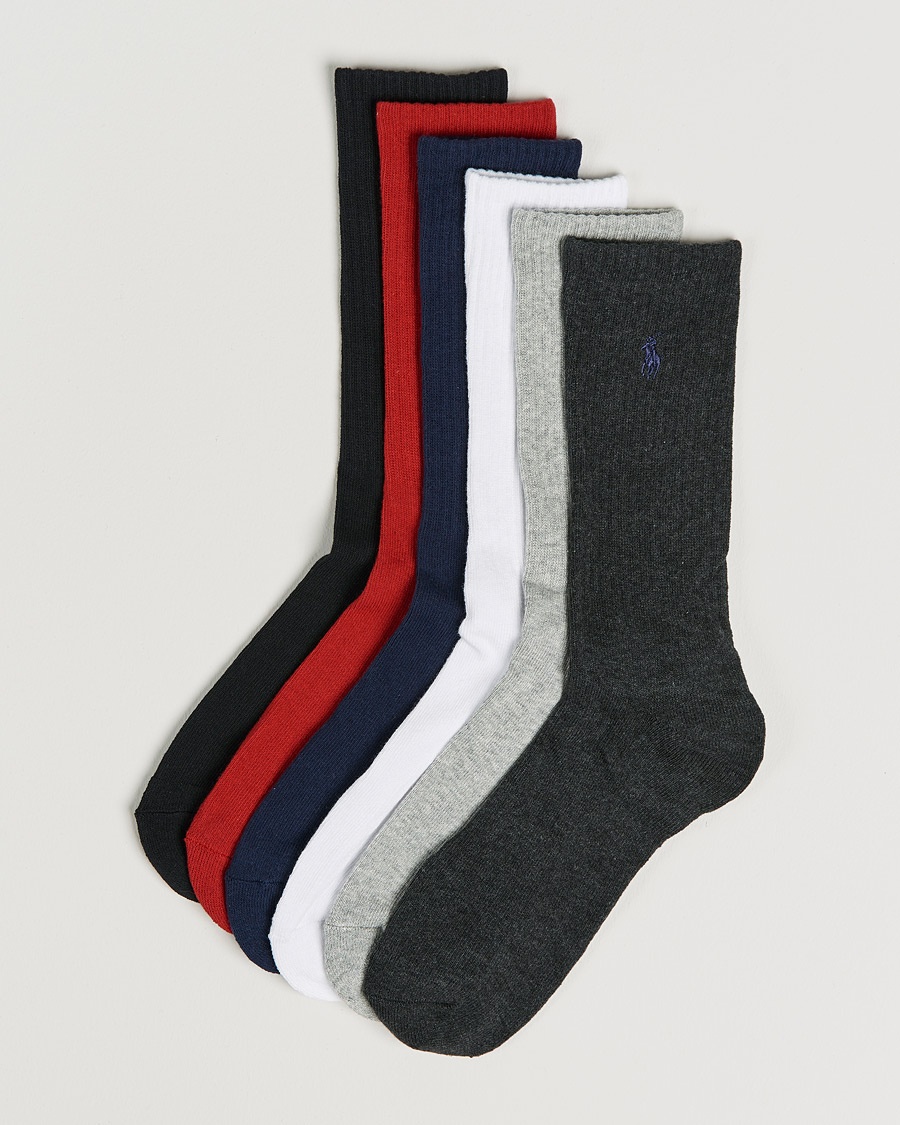 Polo Ralph Lauren Polo Ralph Lauren6-Pack Cotton Crew SocksMulti – Bleu