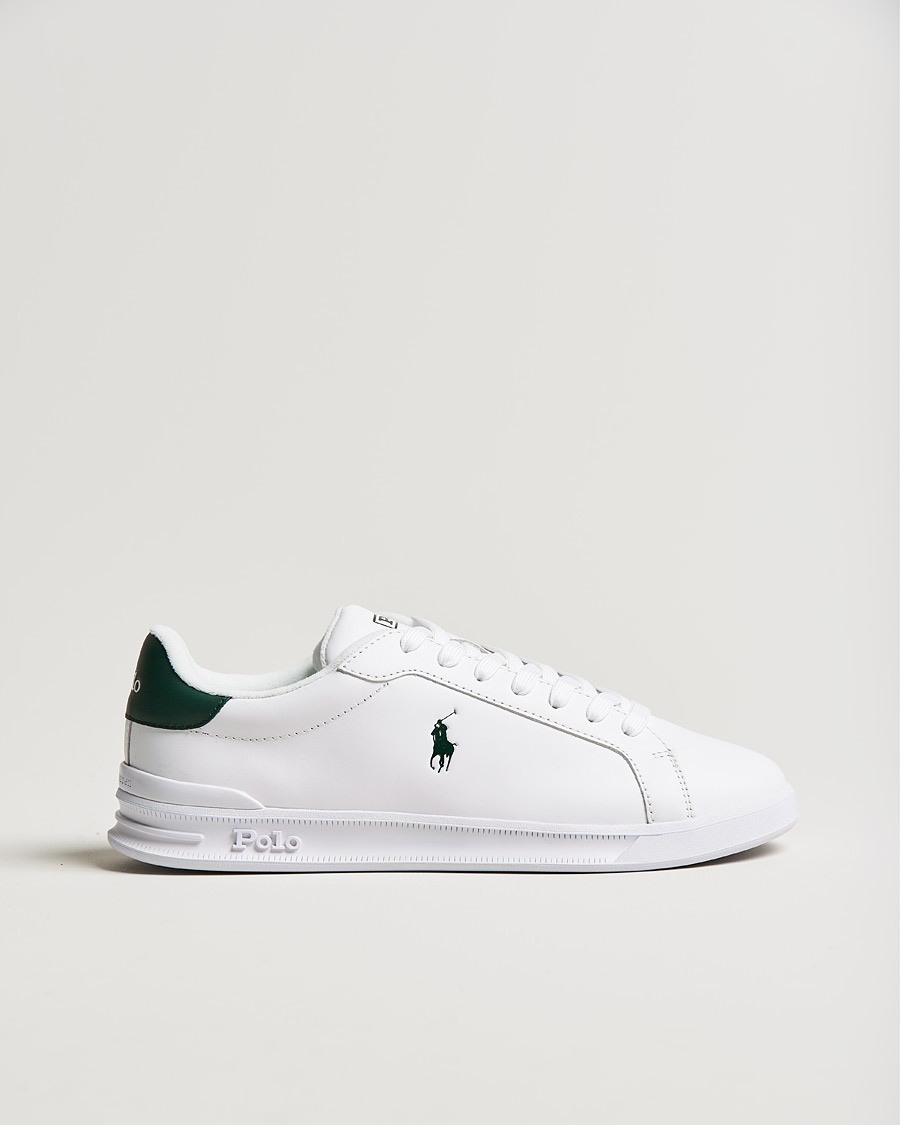 Polo Ralph Lauren Heritage Court Sneakers White/College Green – Blanc