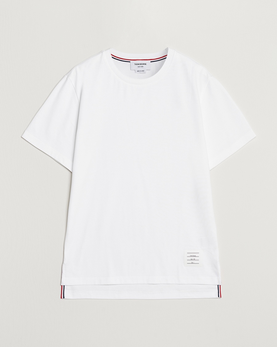 Thom Browne Relaxed Fit Short Sleeve T-Shirt White – Blanc