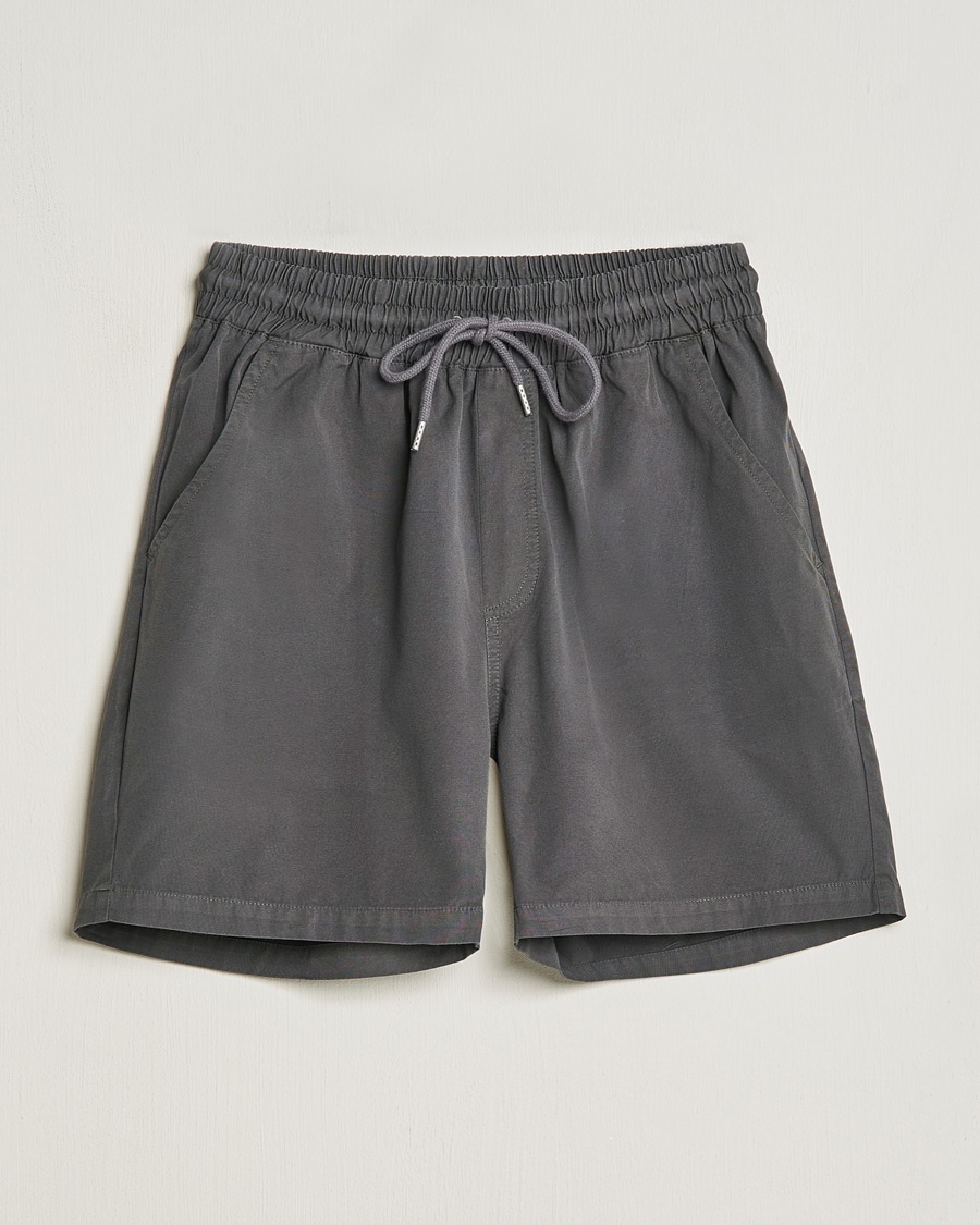Colorful Standard Classic Organic Twill Drawstring Shorts Lava Grey – Gris