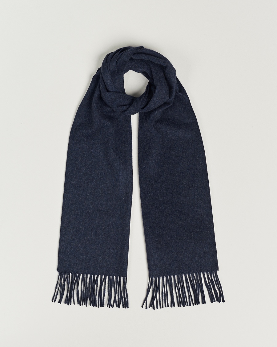 Piacenza Cashmere Cashmere Scarf Navy Melange – Bleu