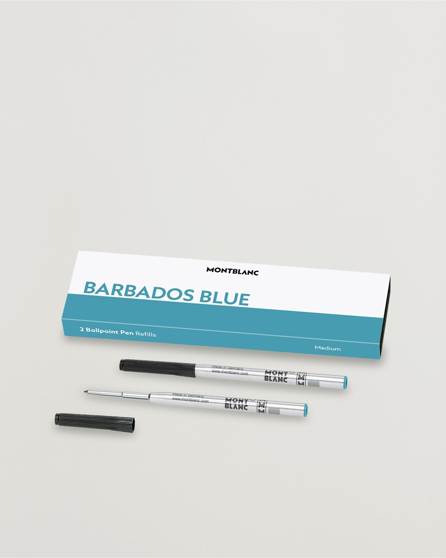 Montblanc 2 Ballpoint Pen Refills Barbados Blue – Bleu