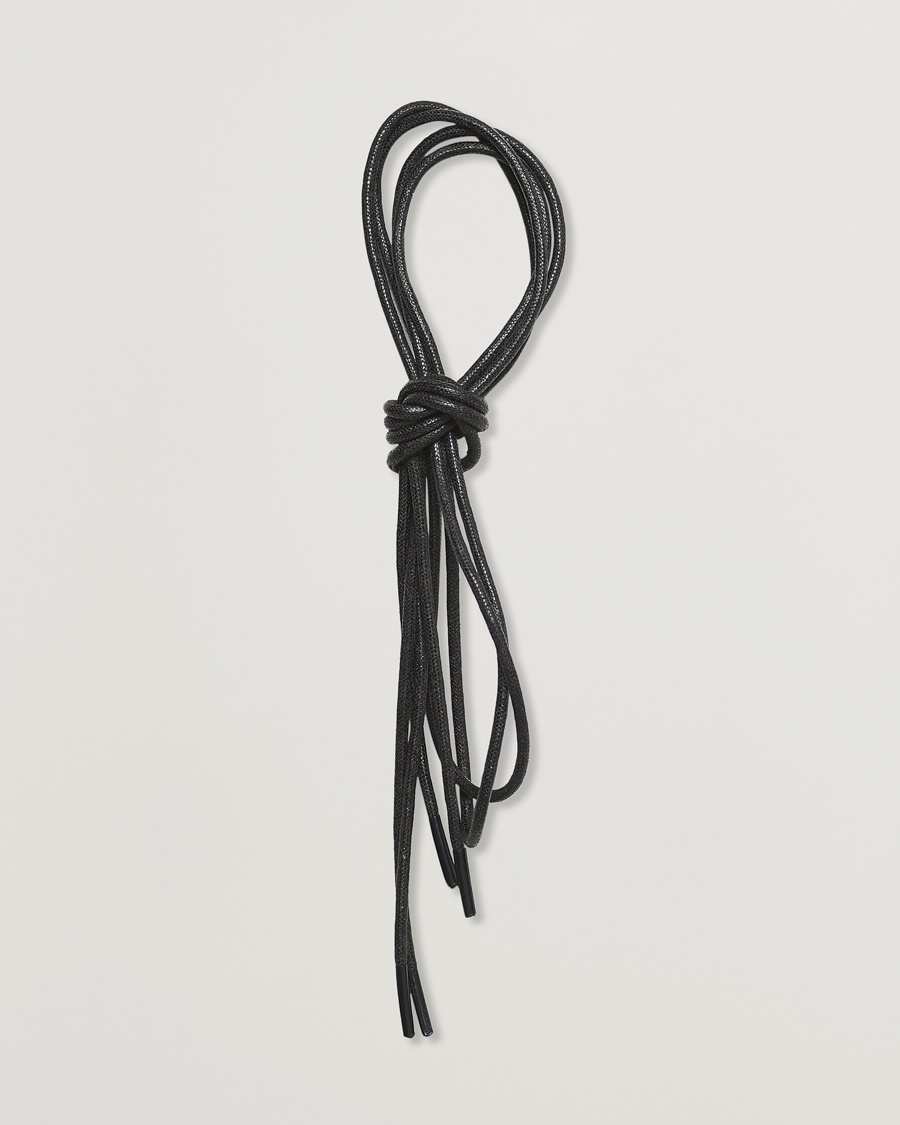 Saphir Medaille d'Or Shoe Laces Thin Waxed 75cm Black – Noir