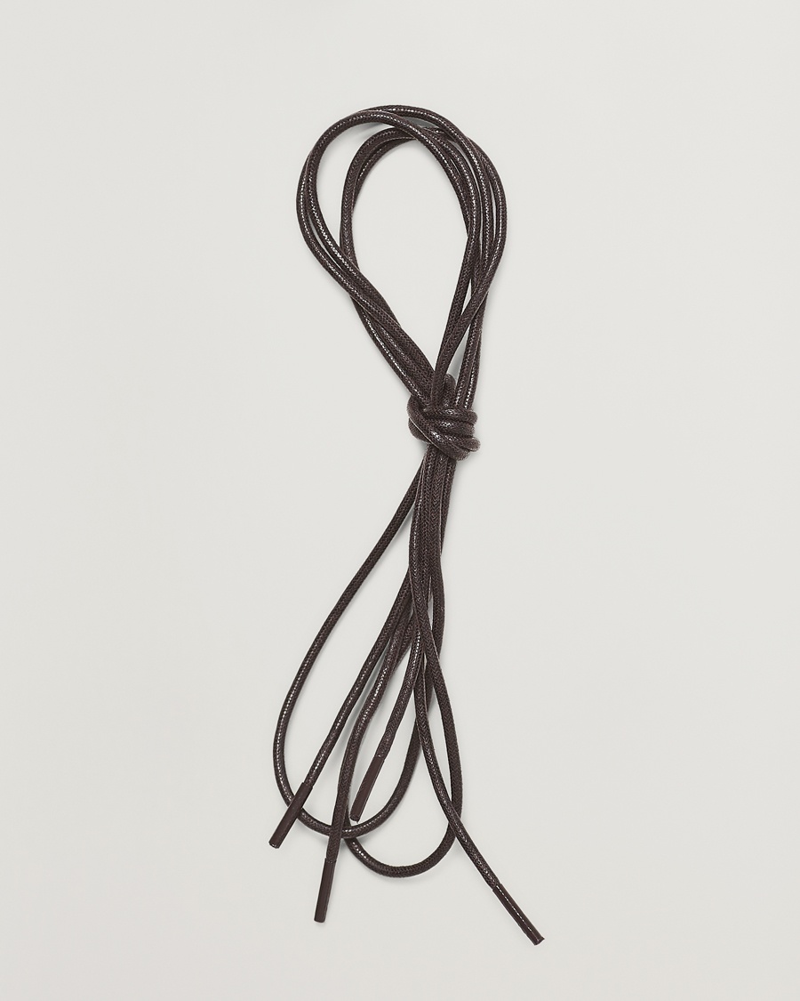 Saphir Medaille d'Or Shoe Laces Thin Waxed 75cm Dark Brown – Marron