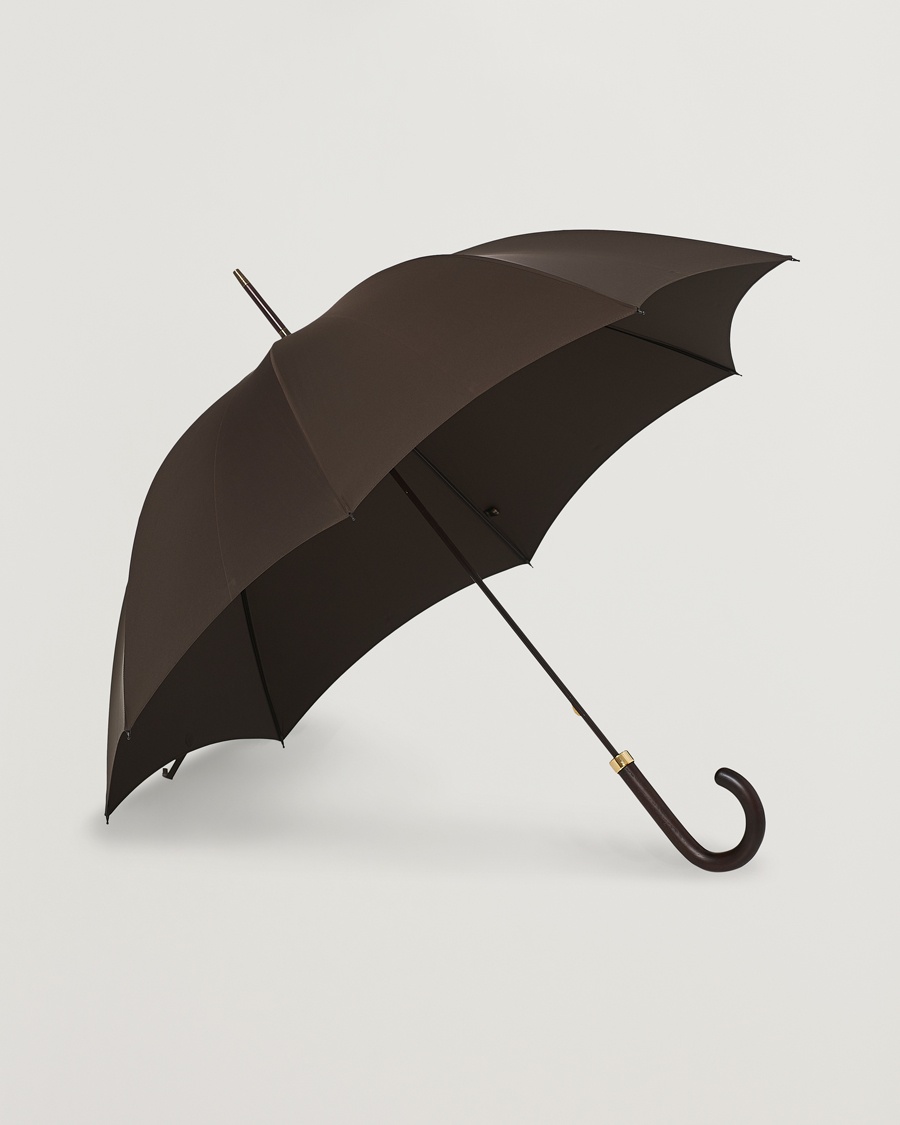 Fox Umbrellas Polished Hardwood Umbrella Brown – Marron