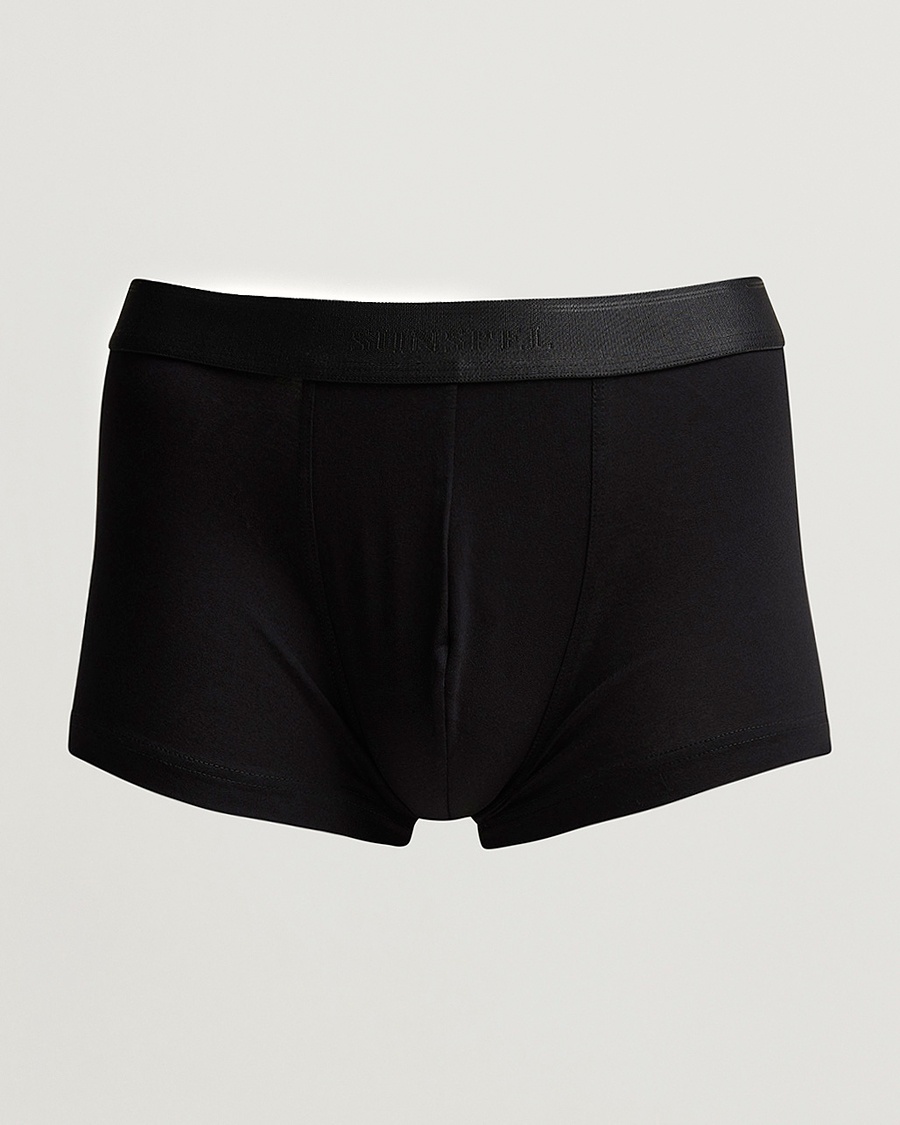 Sunspel Cotton Stretch Trunk Black – Noir