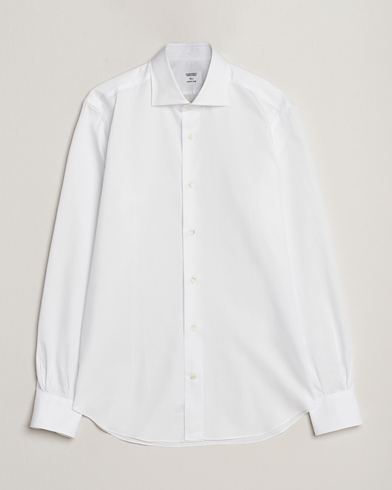 Homme | Mazzarelli | Mazzarelli | Soft Cotton Cut Away Shirt White