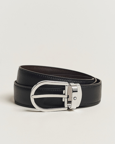  Reversible Saffiano Leather 30mm Belt Black/Brown
