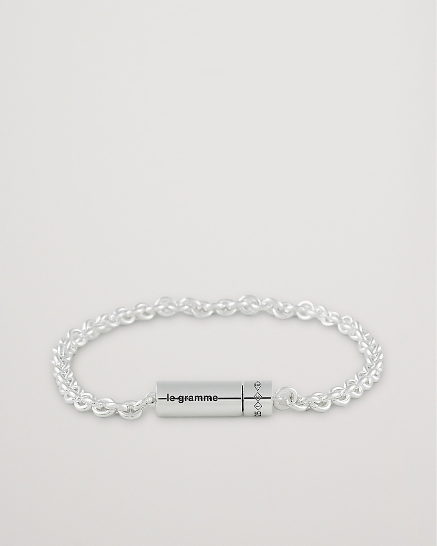 LE GRAMME Chain Cable Bracelet Sterling Silver 11g – Argent