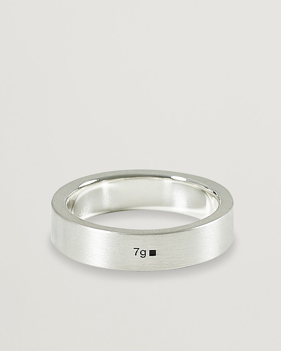 LE GRAMME Ribbon Brushed Ring Sterling Silver 7g – Argent