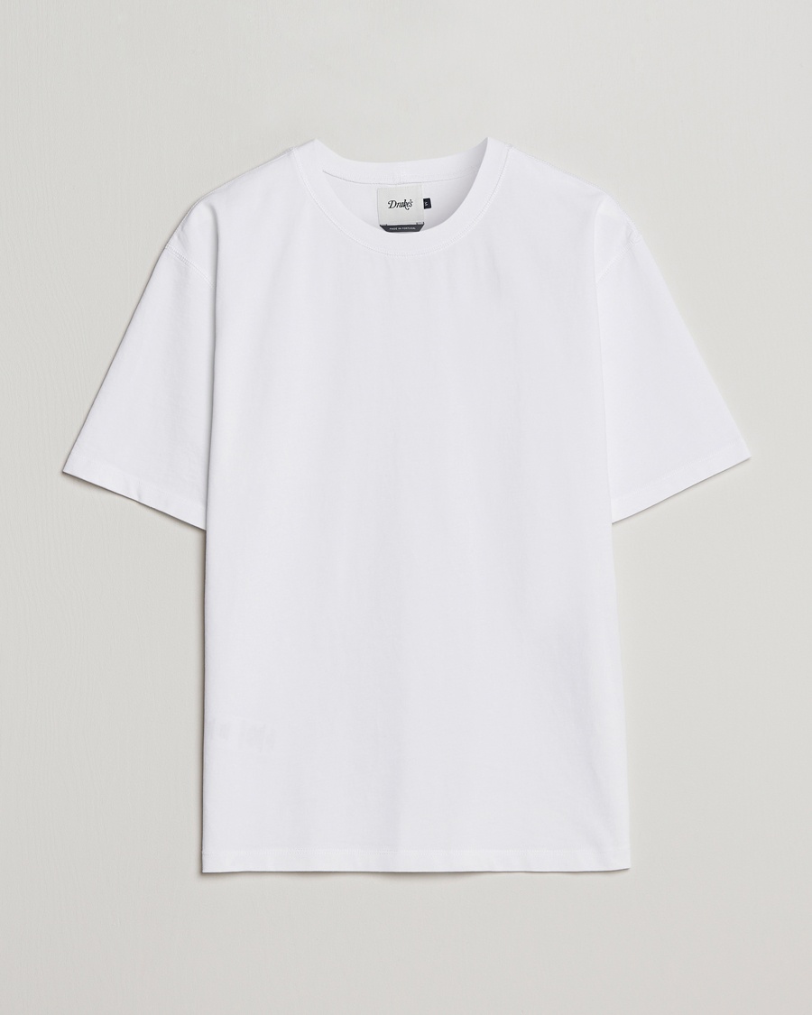 Drake's Short Sleeve Hiking T-Shirt White – Blanc