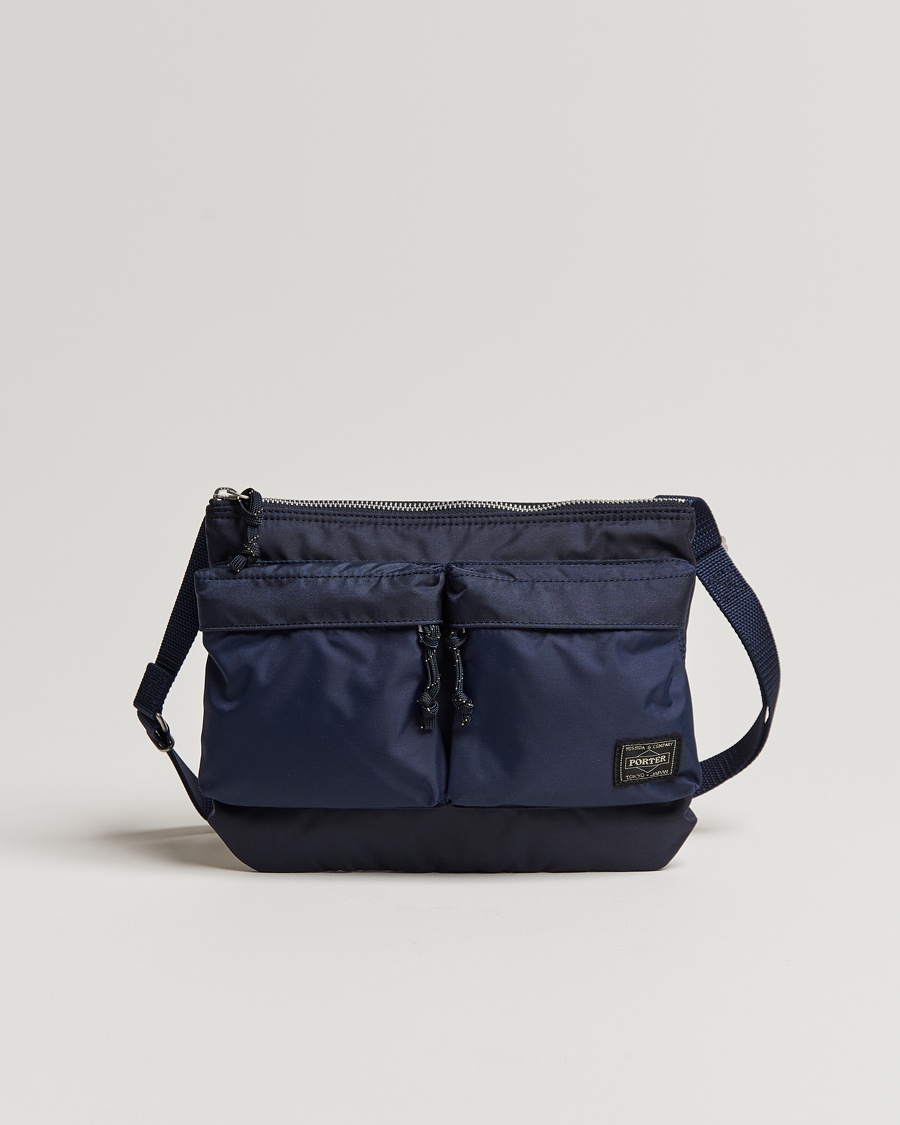 Porter-Yoshida & Co. Force Small Shoulder Bag Navy Blue – Bleu