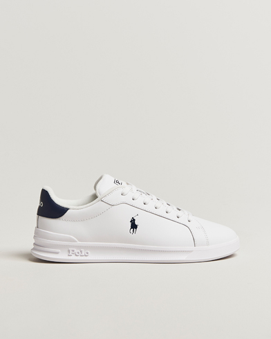 Polo Ralph Lauren Heritage Court Sneakers White/Newport Navy – Blanc