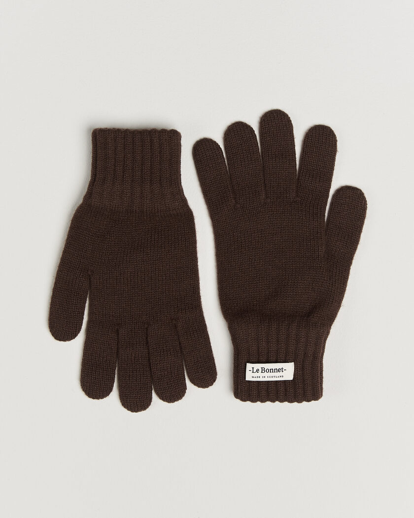 Le Bonnet Merino Wool Gloves Gingerbread – Marron