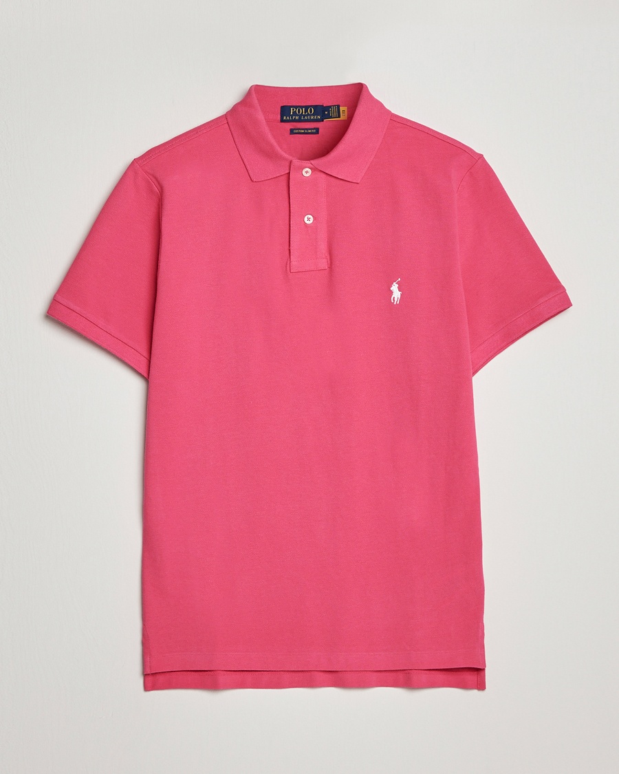 Polo Ralph Lauren Custom Slim Fit Polo Hot Pink – Rose