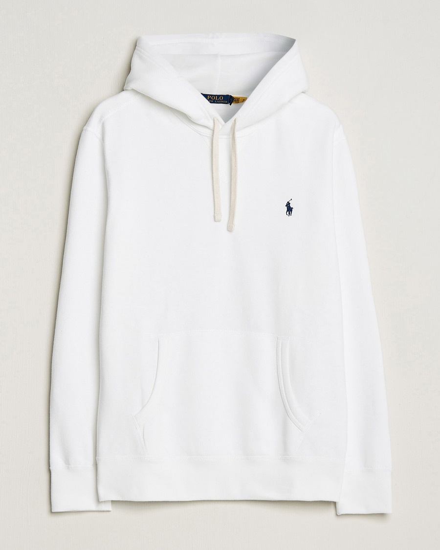 Polo Ralph Lauren RL Fleece Hoodie White – Blanc