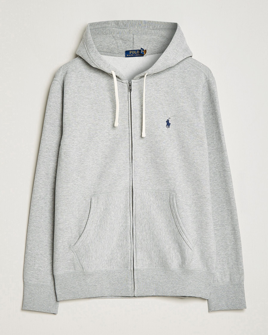 Polo Ralph Lauren Fleece Full Zip Hoodie Andover Heather – Gris