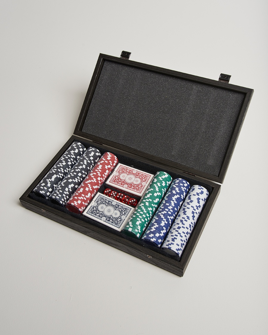 Manopoulos Wooden Poker Case Black – Noir