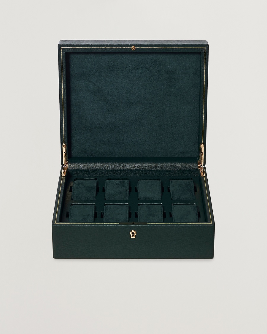 WOLF British Racing Green 8 Piece Watch Box – Vert