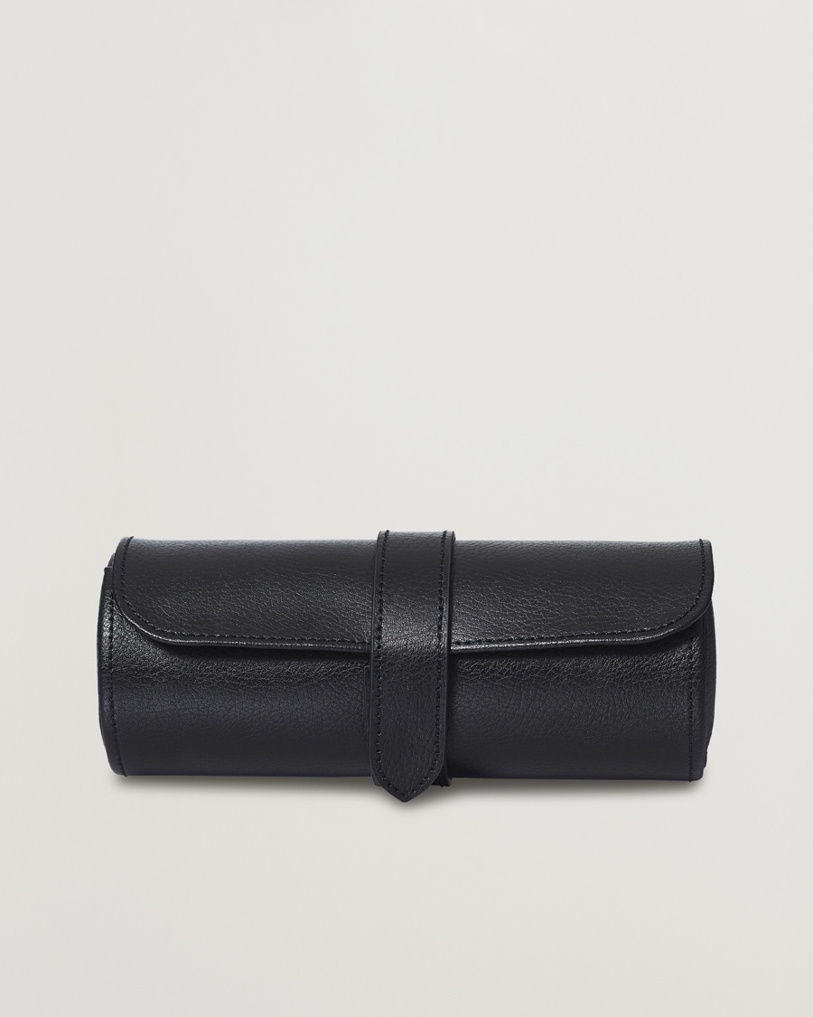 WOLF Blake Triple Watch Roll Black/Purple – Noir