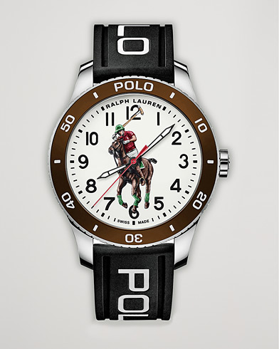 42mm Automatic Pony Player  White Dial/Brown Bezel