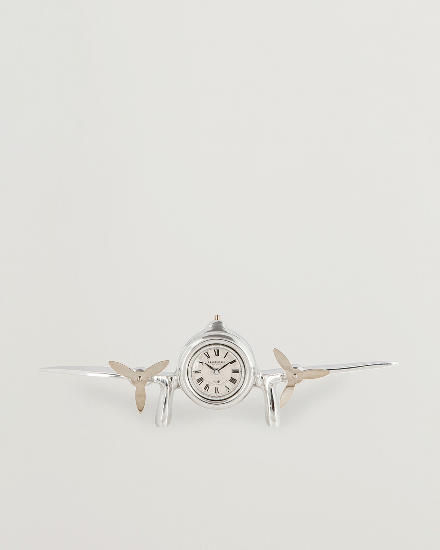 Authentic Models Art Deco Flight Clock Silver – Argent