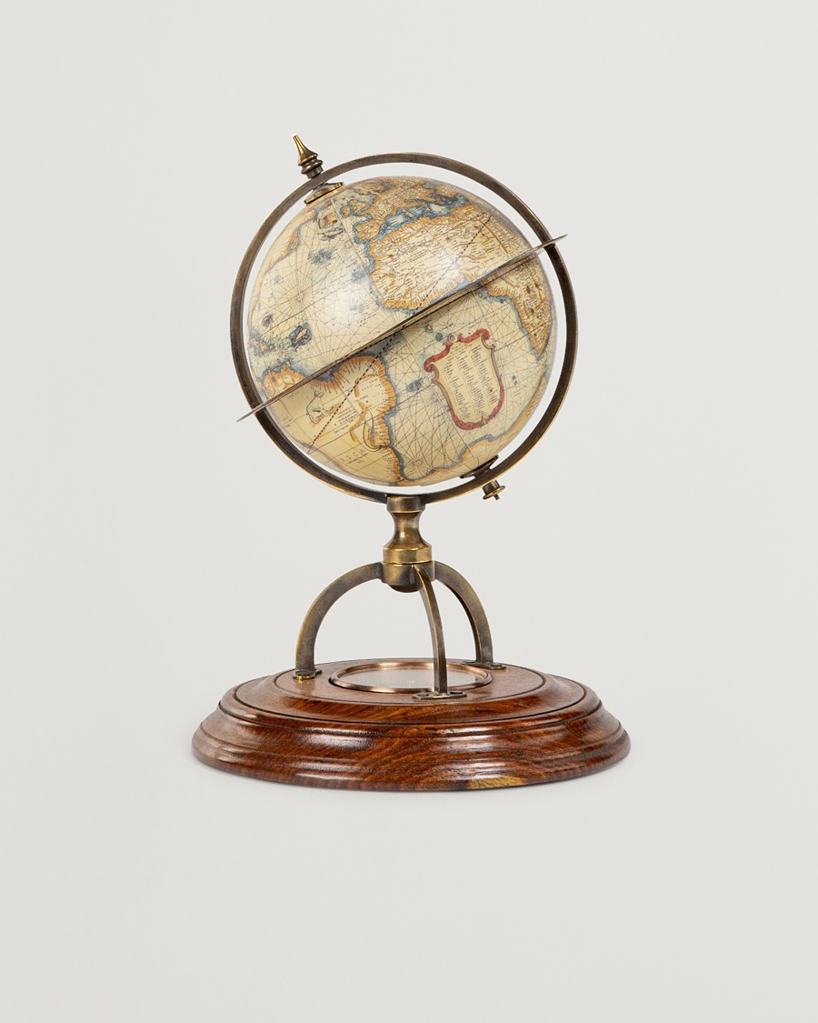 Authentic Models Terrestrial Globe With Compass – Marron