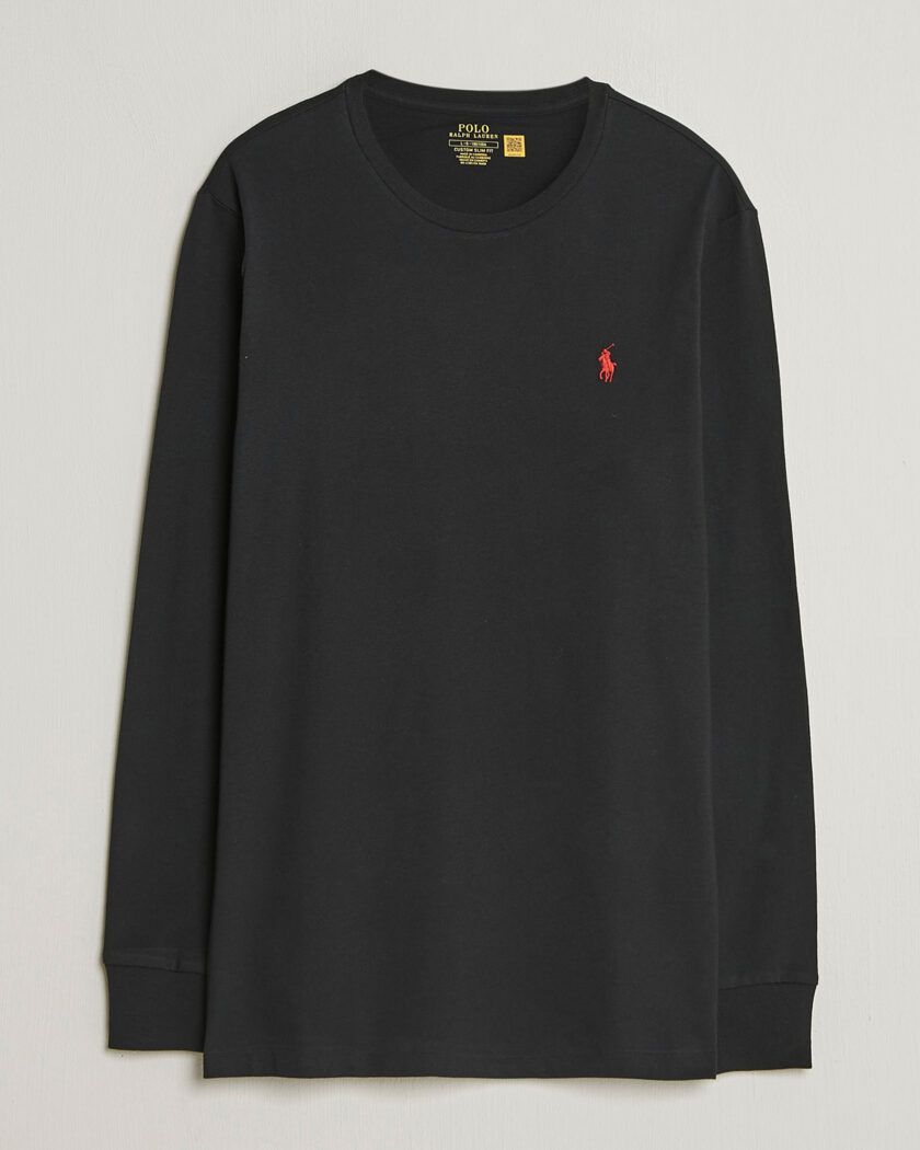 Polo Ralph Lauren Long Sleeve Crew Neck Tee Polo Black – Noir