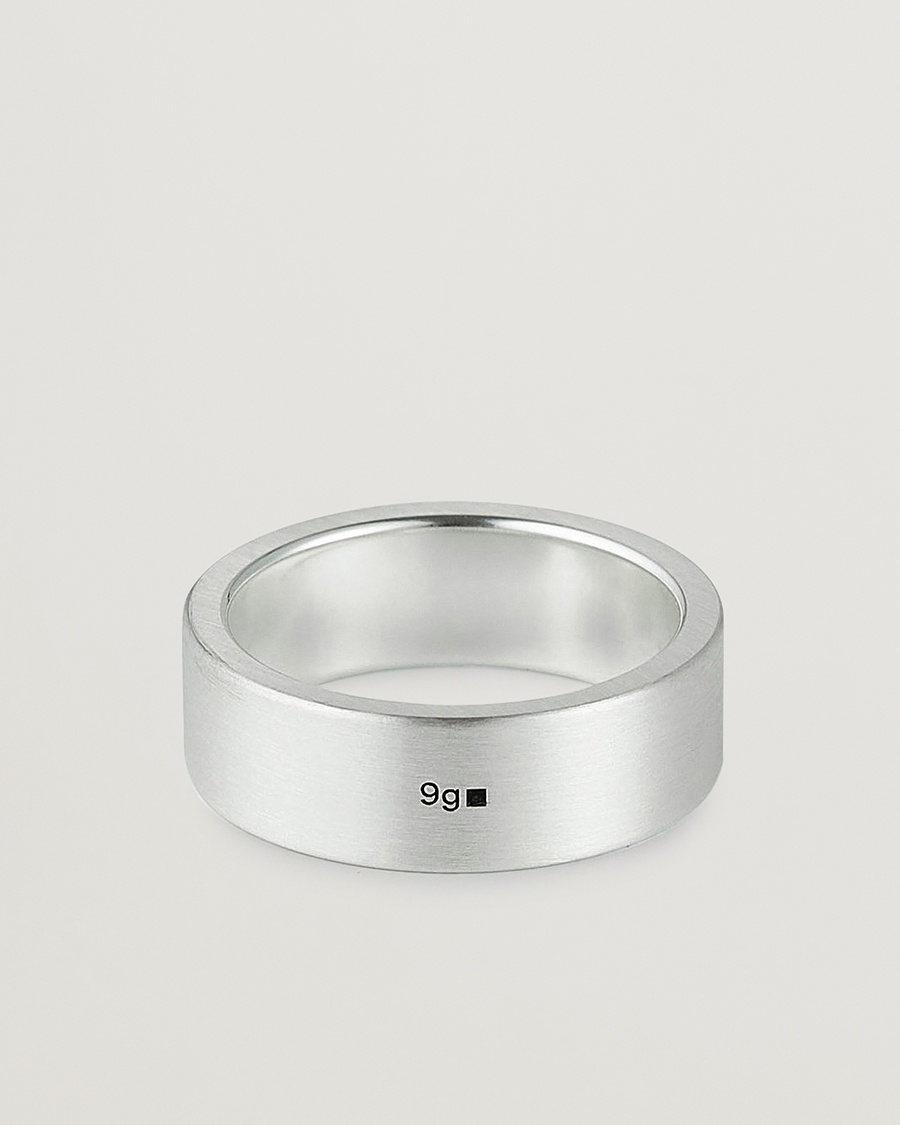 LE GRAMME Ribbon Brushed Ring Sterling Silver 9g – Argent