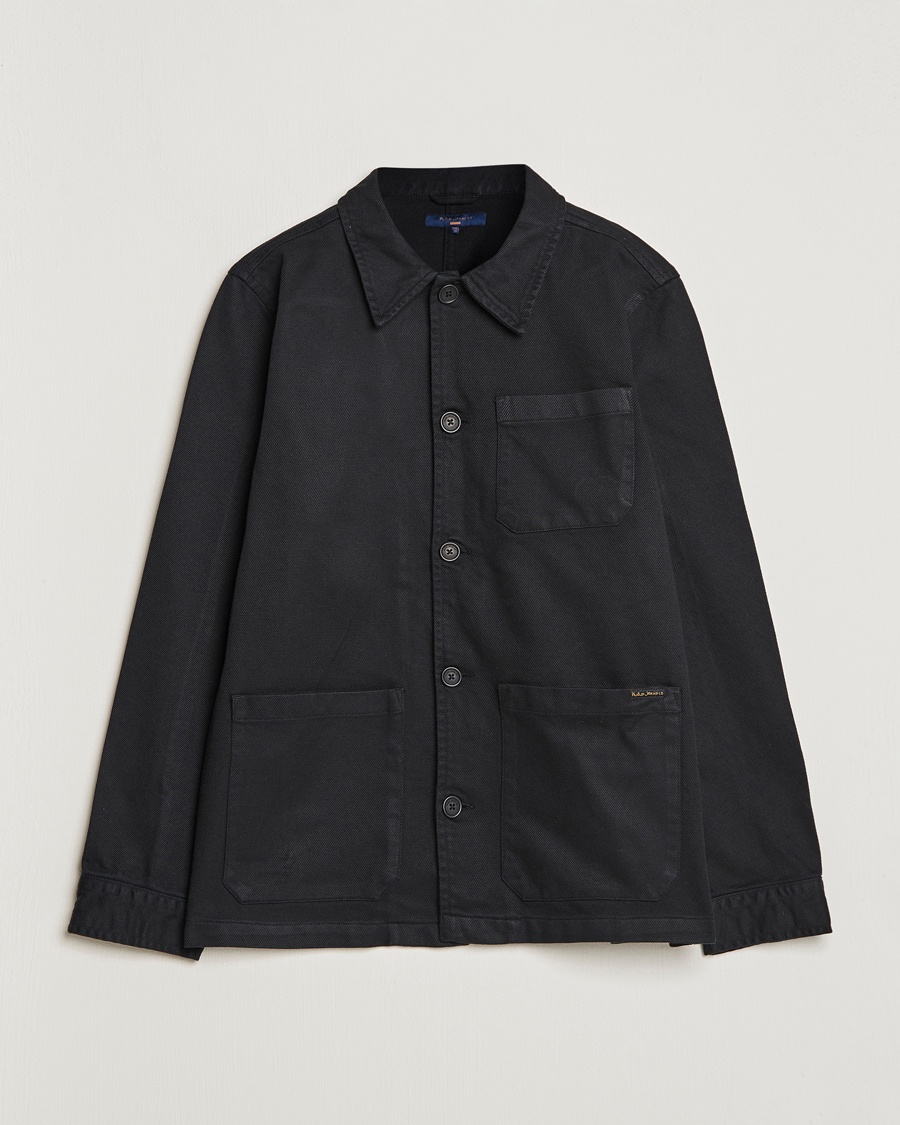 Nudie Jeans Barney Worker Overshirt Black – Noir