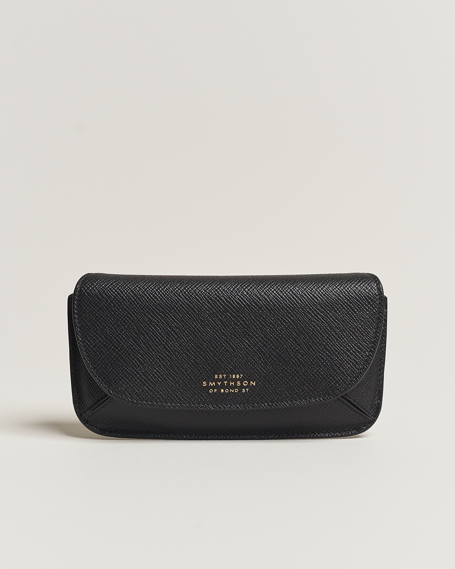 Smythson Panama Hard Sunglasses Case Black – Noir