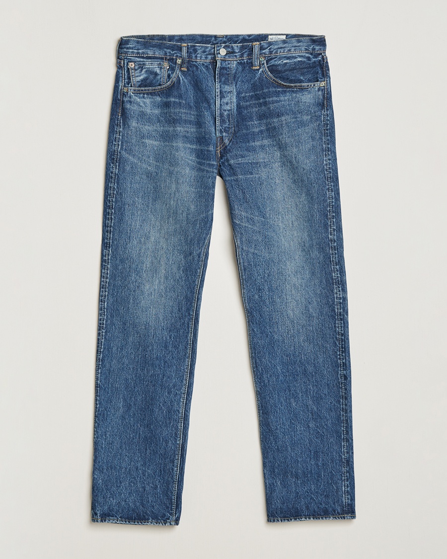 orSlow Straight Fit 105 Selvedge Jeans 2 Year Wash – Bleu